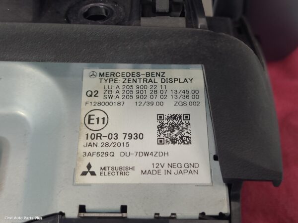 2016 MERCEDES VITO Radio/Cd/Dvd/Sat/Tv