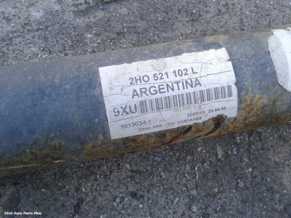 2013 VOLKSWAGEN AMAROK Rear Drive Shaft