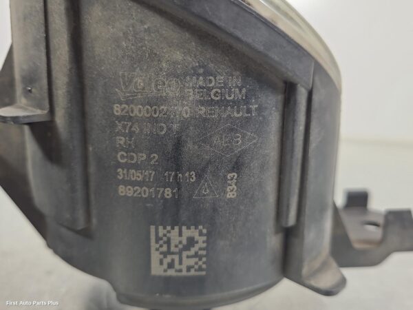 2017 RENAULT MASTER Right Indicator/Fog/Side