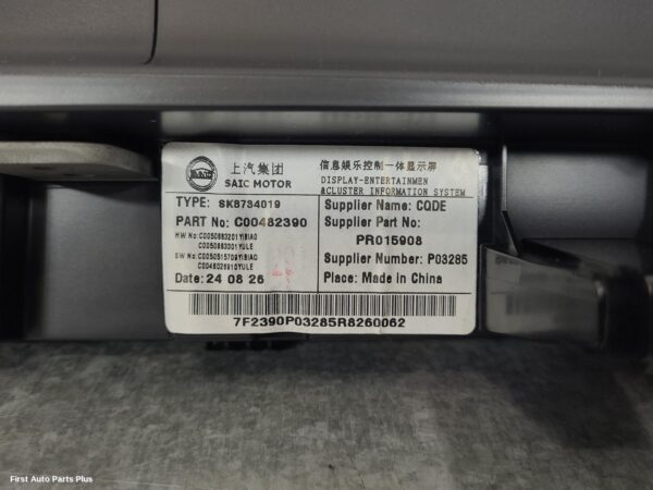 2024 LDV T60 Radio/Cd/Dvd/Sat/Tv