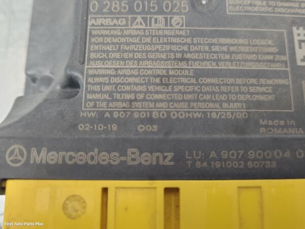 2020 MERCEDES SPRINTER Airbag Module/Sensor
