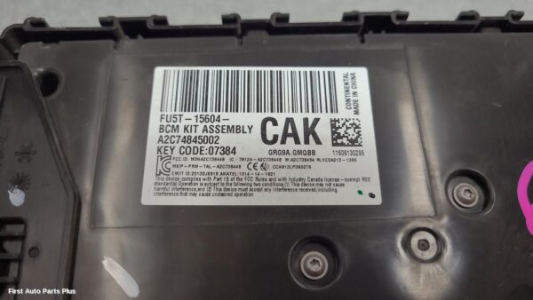 2016 FORD RANGER Ecu