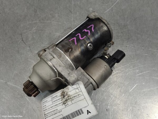 2019 VOLKSWAGEN CRAFTER Starter
