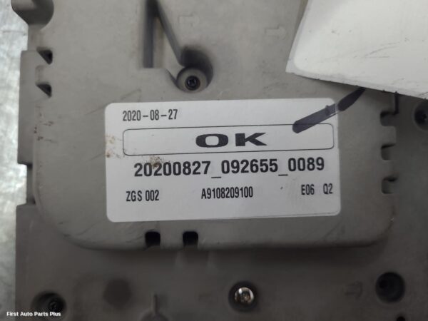 2021 MERCEDES SPRINTER Radio/Cd/Dvd/Sat/Tv