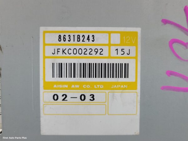 2016 MITSUBISHI TRITON Ecu