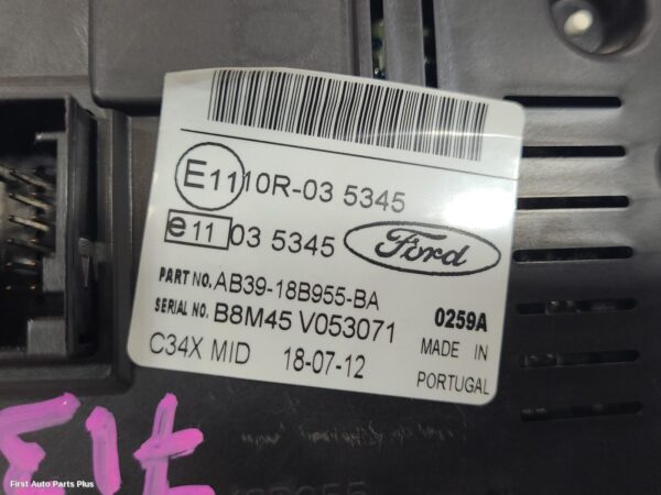 2012 FORD RANGER Radio/Cd/Dvd/Sat/Tv