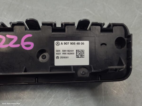 2024 MERCEDES SPRINTER Heater/Ac Controls