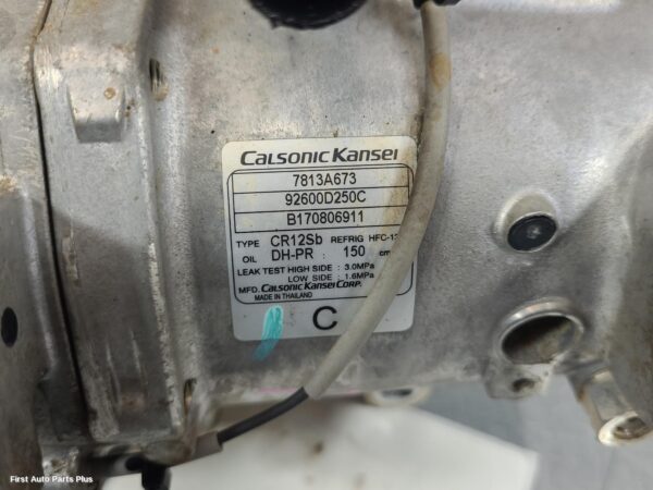 2017 MITSUBISHI TRITON A/C Compressor