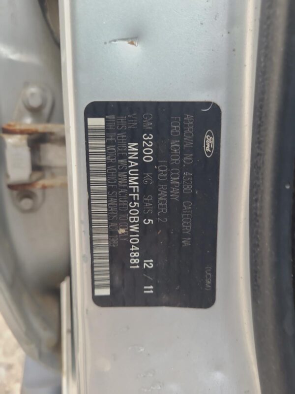 Ford Ranger PX Series 1 RH Front Seat Belt Only Dual Cab 2011–2015 - Image 11