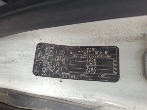 Ford Transit VO Seat Box 2014–Present - Image 11