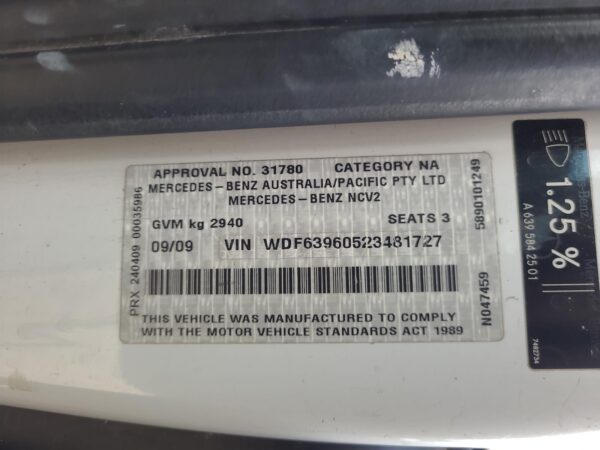 Mercedes Vito 639 A/C Hoses 639 Van 05/04-01/11 2004–2011 - Image 11