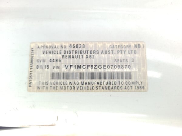 Renault Master X62 2.3L Turbo-Diesel Trans/Gearbox Rwd 2015–Present - Image 11
