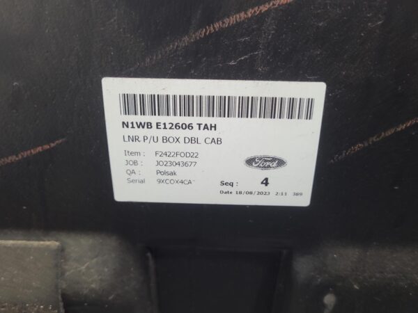 FORD RANGER 2022-2026 UTE/TRAY LINER RA, 05/22- - Image 5