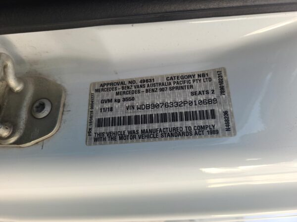 Mercedes Sprinter VS30 2.1L Turbo-Diesel Trans/Gearbox Rwd 2018–2022 - Image 11