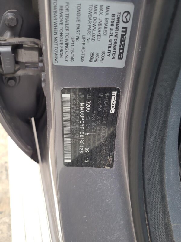 MAZDA BT50 2011-2020 CYLINDER HEAD DIESEL, 3.2, P5AT, UP-UR, 10/11-06/20 - Image 11