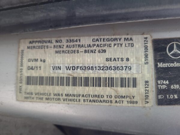 Mercedes Viano 639 Fan 646.980 Code 2011–2014 - Image 12
