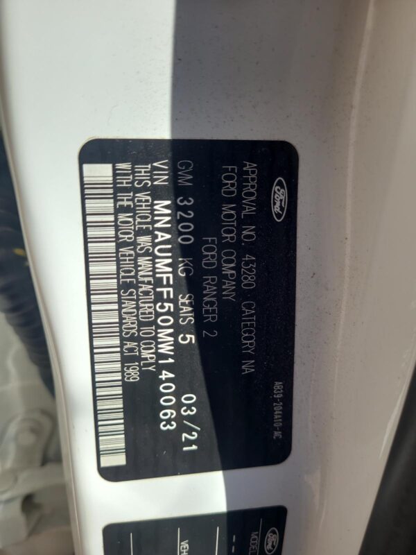 Ford Ranger PX Right Rear Door Dual Cab 2011–2022 - Image 11
