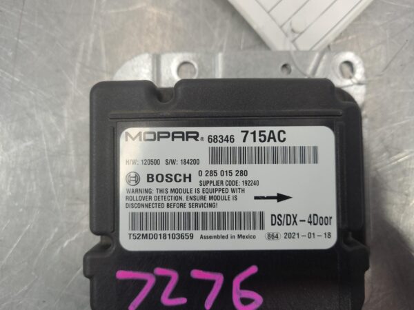 RAM 1500 DS Airbag Module P/N 68346715ac 2017–2023 - Image 7