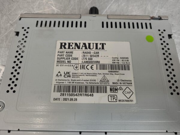 Renault Trafic X82 Stereo/Head With Display Unit Nav Type 2022–Present - Image 7