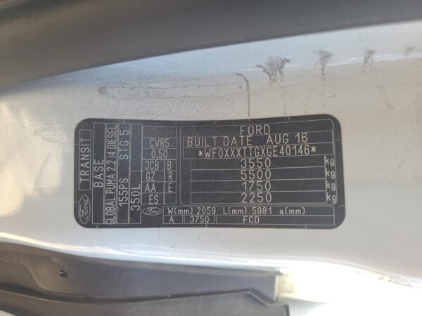 FORD TRANSIT 2014-2019 RIGHT INDICATOR/FOG/SIDE BUMPER FOGLAMP, VO, 03/14-04/19 - Image 11