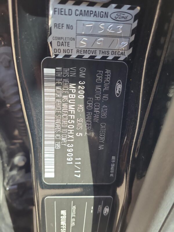 FORD RANGER 2011-2022 CONSOLE PX, LID ONLY (CENTRE CONSOLE MOUNTED), WILDTRAK, L - Image 11
